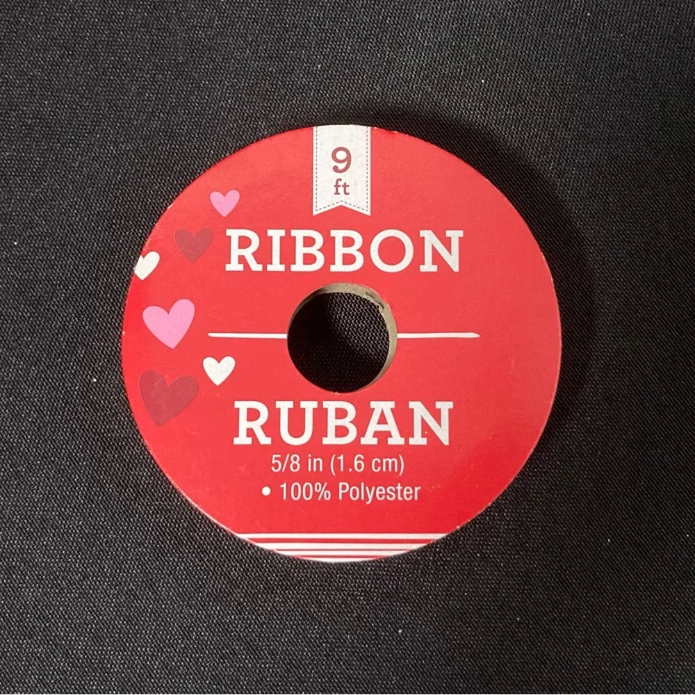 ⭐️ Valentine’s Day Heart I Picked You Burlap Craft Ribbon 5/8” x 108”